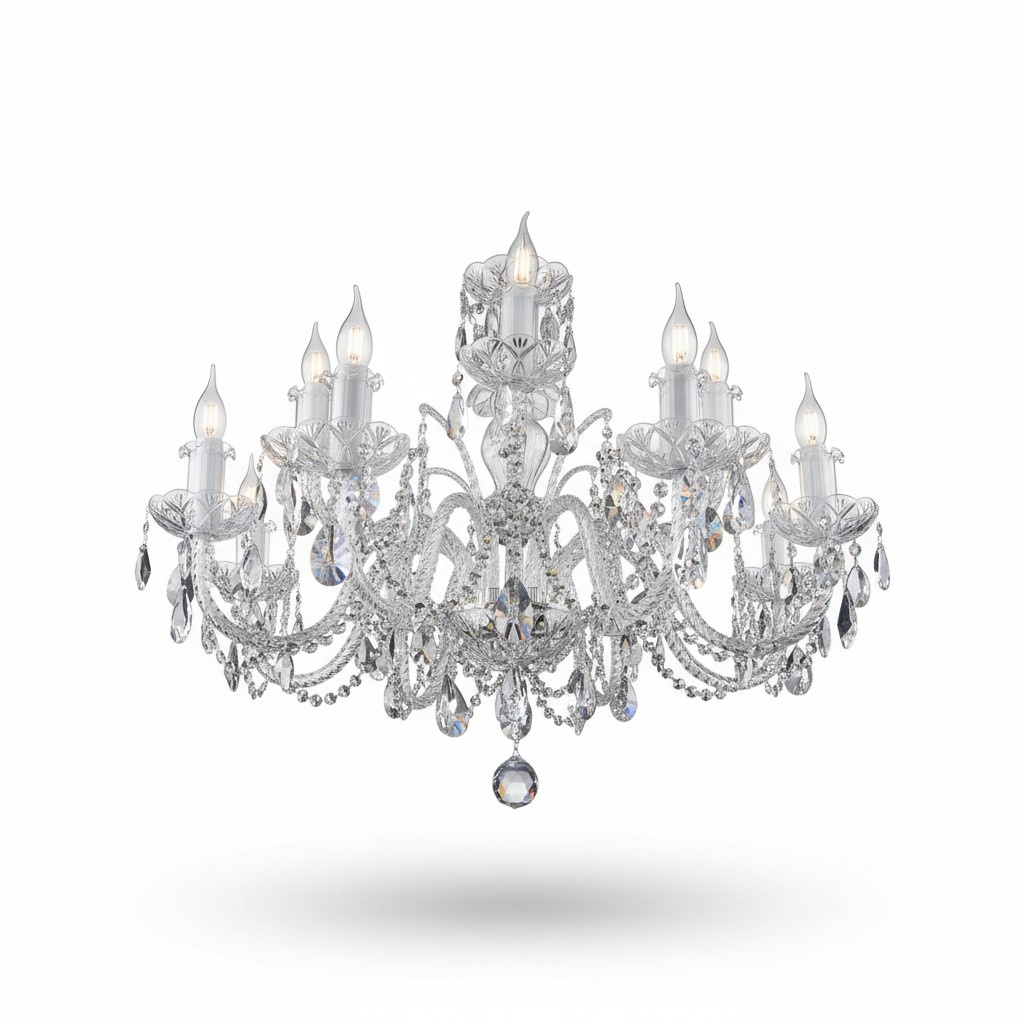 Kronleuchter Luster Kristall Lampe Leuchte Bohemia Deckenleuchte