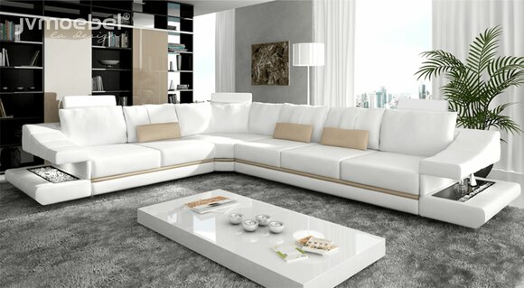Wohnzimmer moderne Design Sofas Couchs Eleganc L-Form Ecksofa Stoff Couch Neu