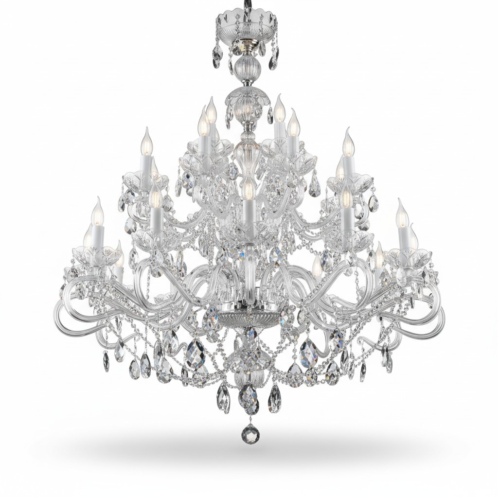 Lampe Kristall Kronleuchter Luster Hängeleuchte Bohemia Leuchte
