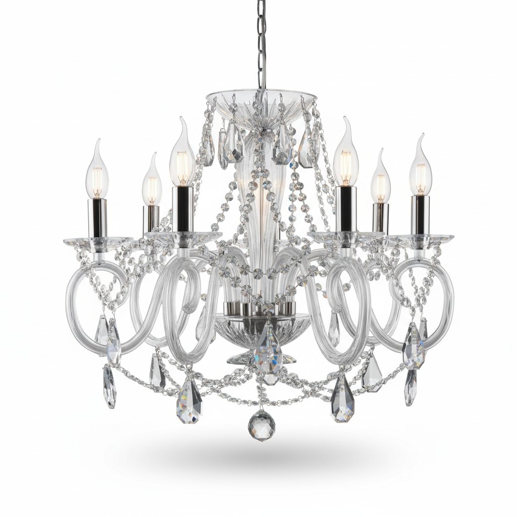 Lampe Luster Hänge Kronleuchter Leuchte Lampen Decken Kristall Leuchten