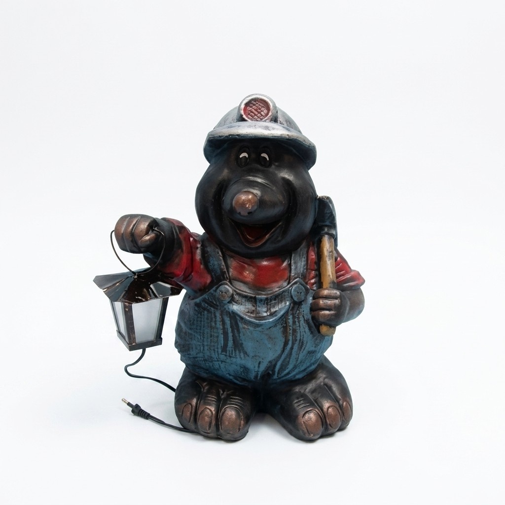 Lampen Beleuchtung Maulwurf Garten Deko Figur Statue Skulptur Figuren