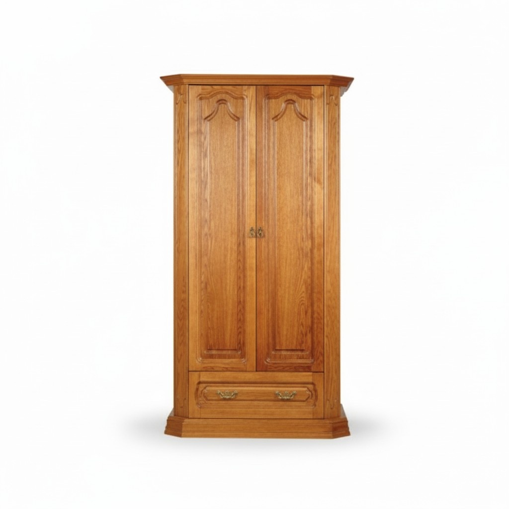 Landhaus Schrank Kleiderschrank Holzschrank Büro Klassische Kleiderschränke