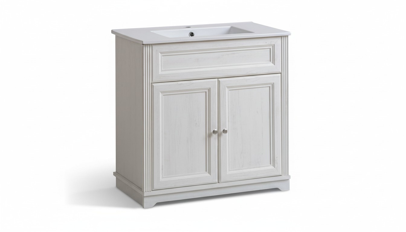 Landhaus Stil Waschtisch Unterschrank Hochwertige Waschbecken