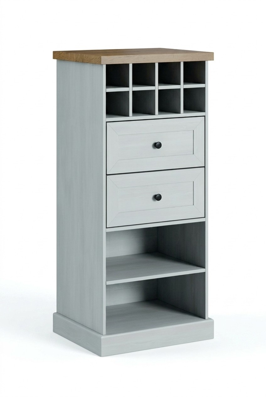 Landhaus Weiss Schrank Kommode Lowboard Anrichte Holz Buffet Kommoden Sideboard
