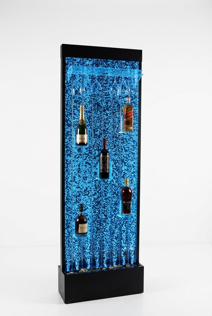 Led Regal Bar Wasser Wand Säule Trenn Wand Wasserwände Bar Theke Regal Möbel neu