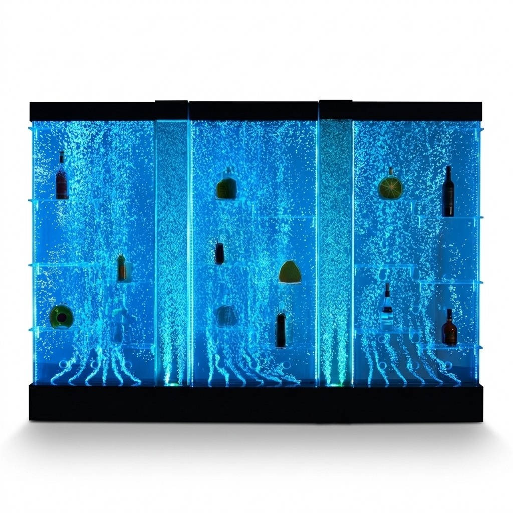 LED Regal Bar Wasser Wand Säule Beleuchtete Wasserwände Bar Theke