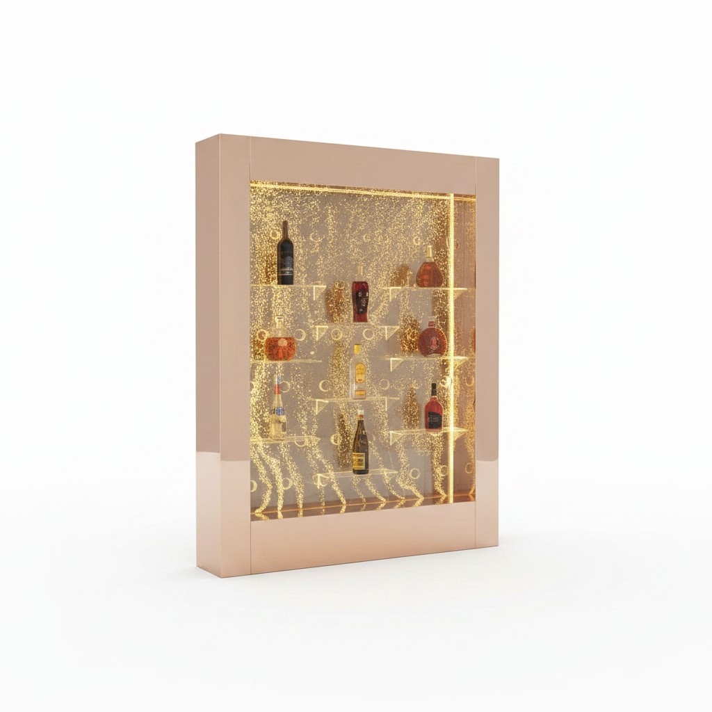 Led Wasser Wand Bar Regal Säule Wassersäulen Theke Regale Designer Beleuchtet