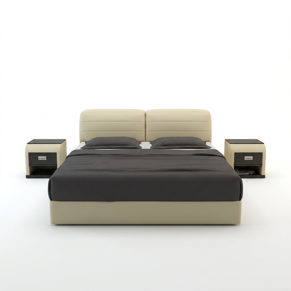 Leder Bett Design Polster Betten Luxus Doppel Ehe 140/160/180 LB8827