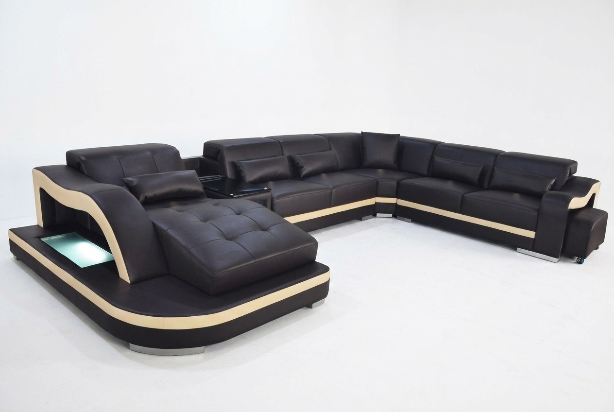 Leder Couch Polster Sitz Wohnlandschaft Modern Eck Garnitur Sofa
