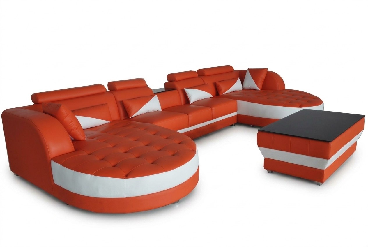 Leder Eck Sofa Eck Wohnlandschaft Garnitur Design Modern Couch Sofas