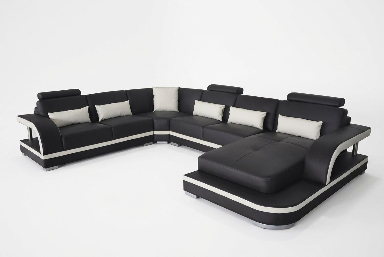 Leder Eck Sofa Eck Wohnlandschaft Garnitur Design Modern Couch Sofas