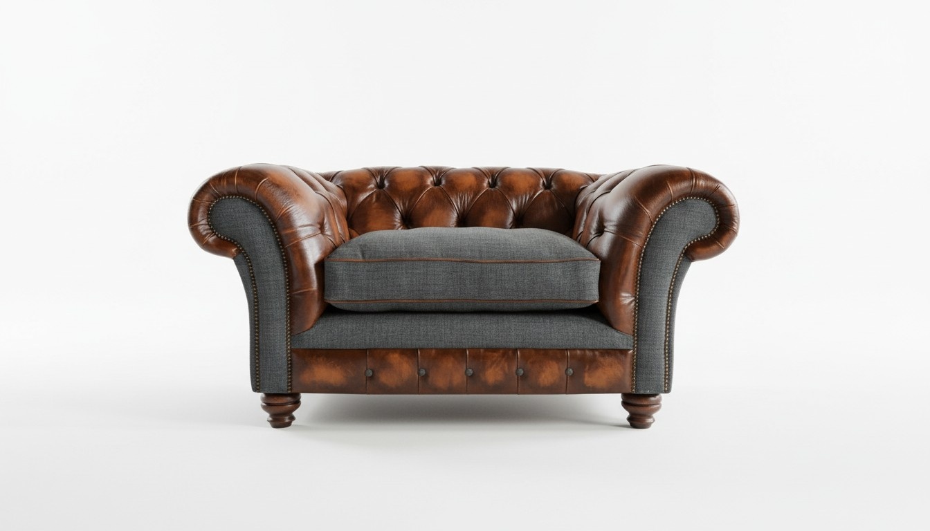 Leder Luxus Fernseh Relax Chesterfield Club Sessel Cheserfield Lounge