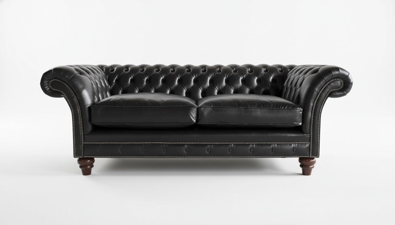 Ledersofa Chesterfield Designer Couchen Sofa Polster 3 Sitzer