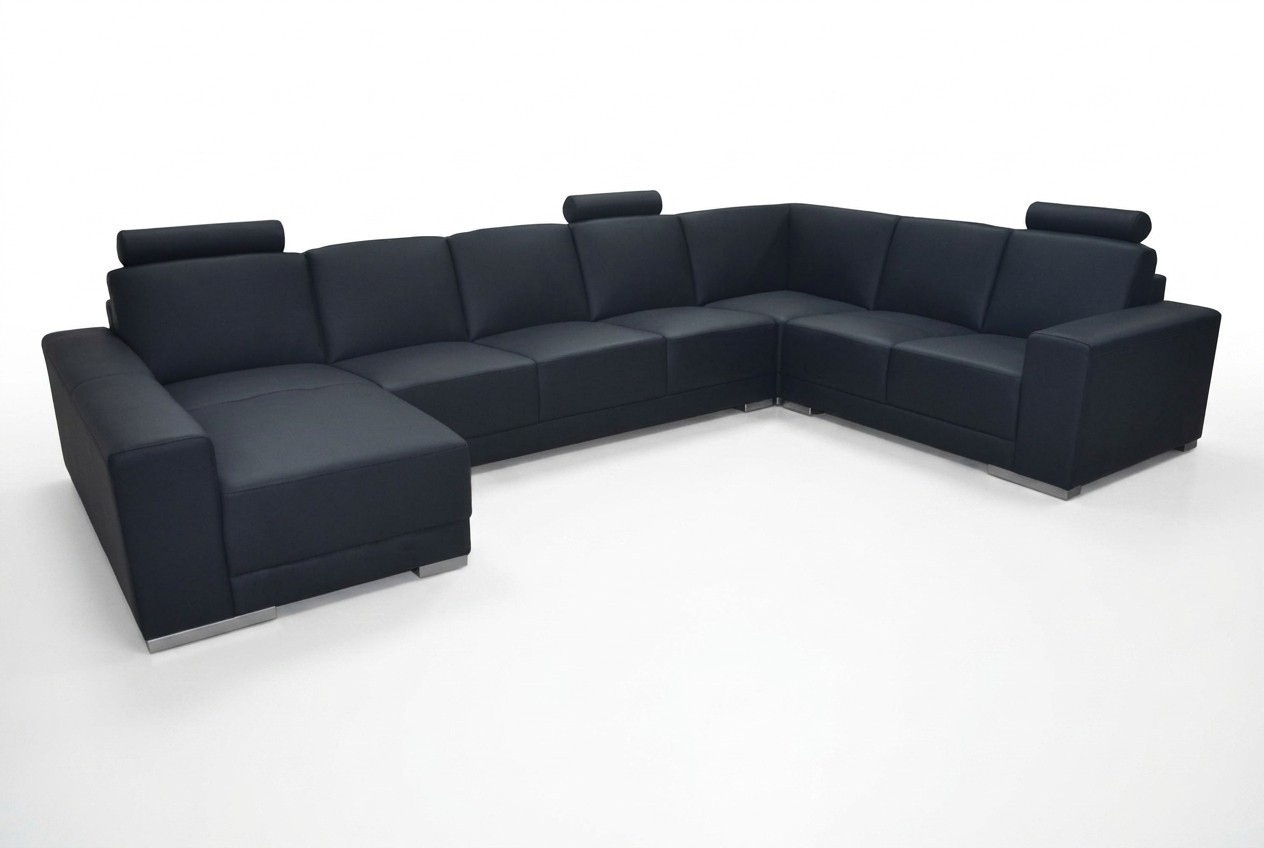 Ledersofa Couch Wohnlandschaft Ecksofa Garnitur Design Modern Sofa