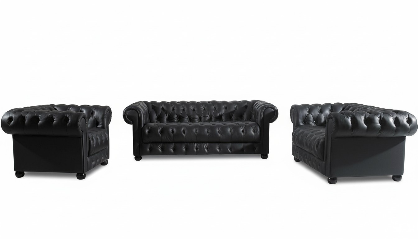 Ledersofa Sofa Couch Polster Couch 321 Leder Stoff Sofas 100% Leder Sofort