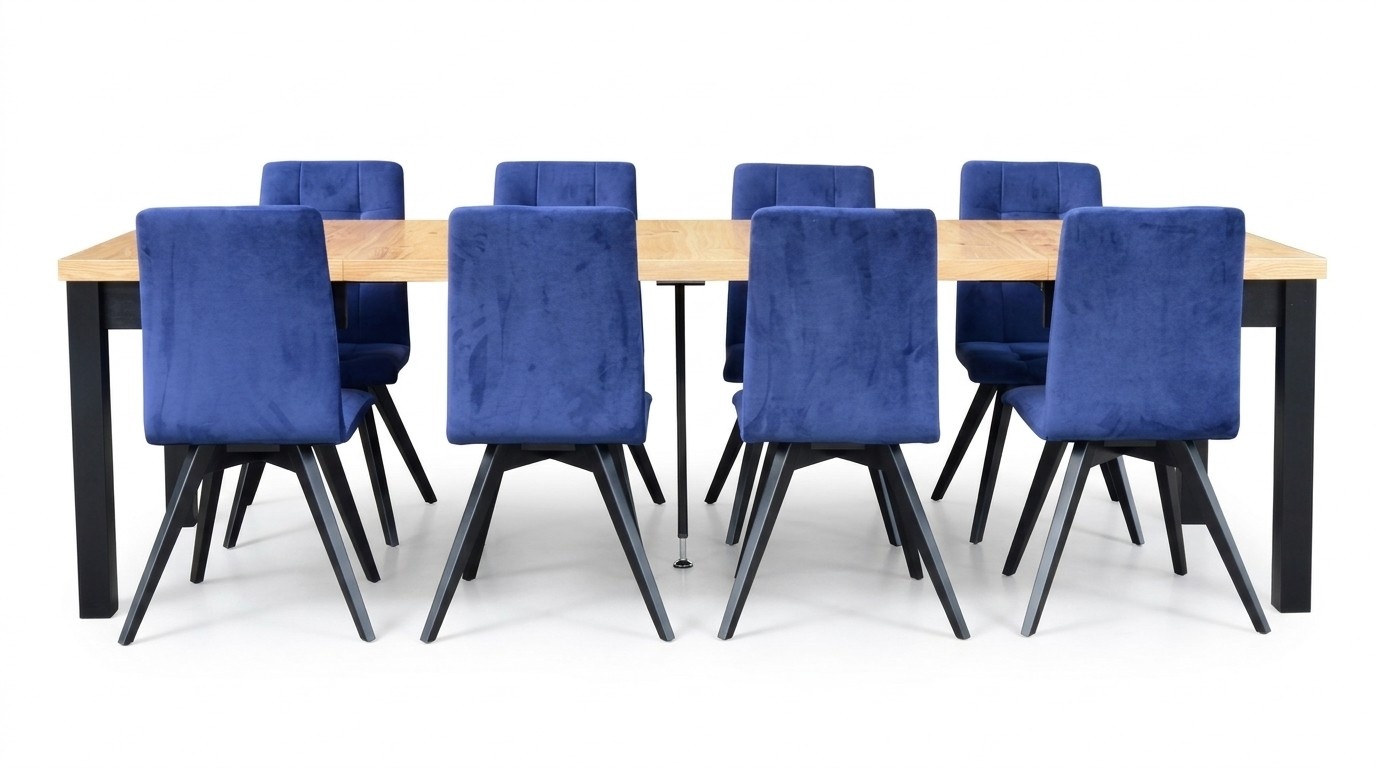 Lehnstühle Esstisch Tisch Holz Esszimmer Garnitur 6x Stuhl Set Stühle 7 tlg. Set