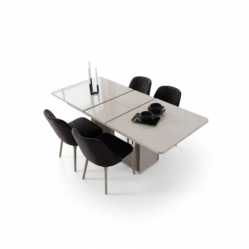 Luxuriöser Weißer Tisch Esstische Esszimmer Möbel Holztische Tische
