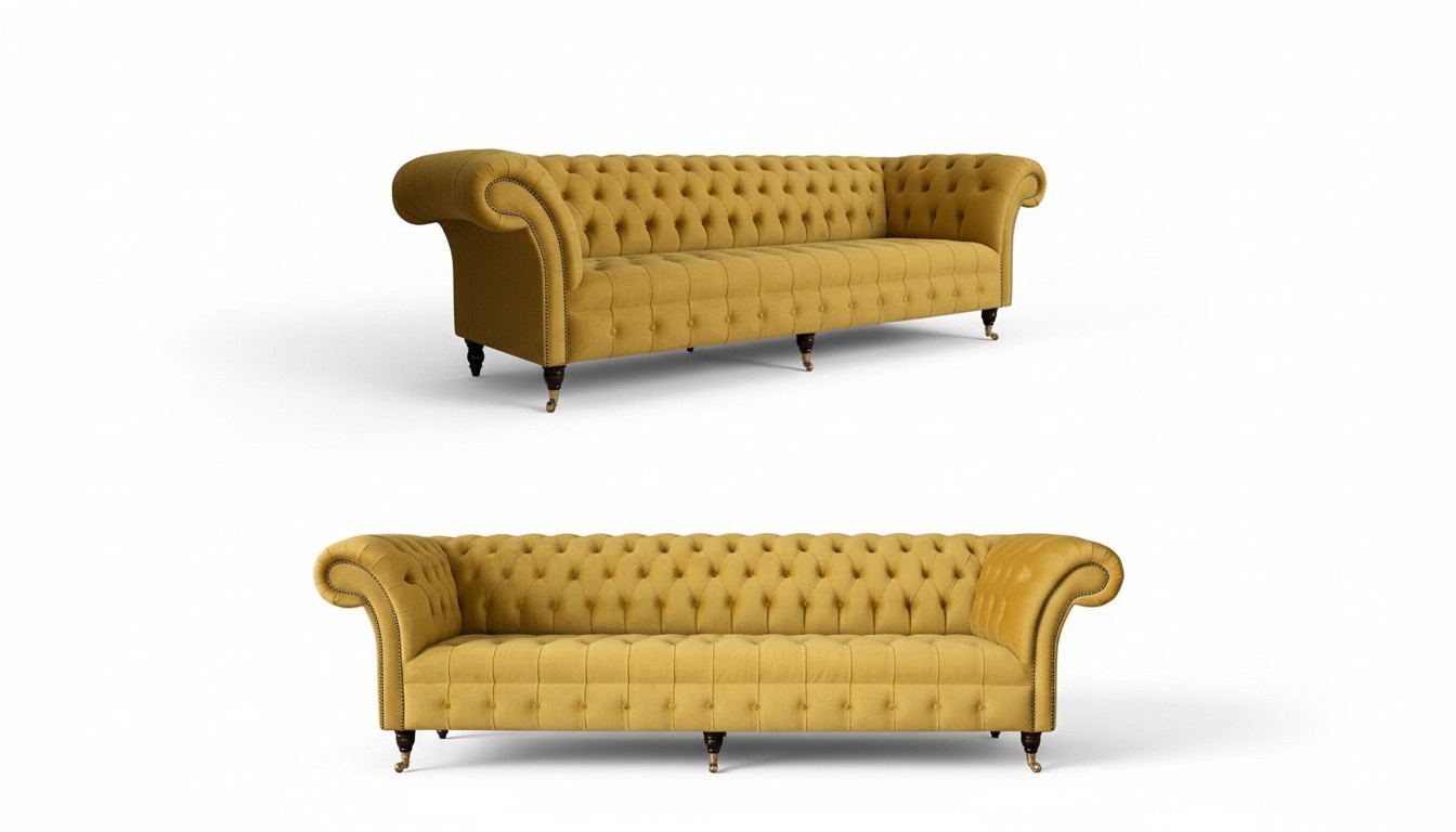 Luxus Beige Sofagarnitur 3+3 Sitzer Moderne Couch Wohnzimmer Stil Möbel