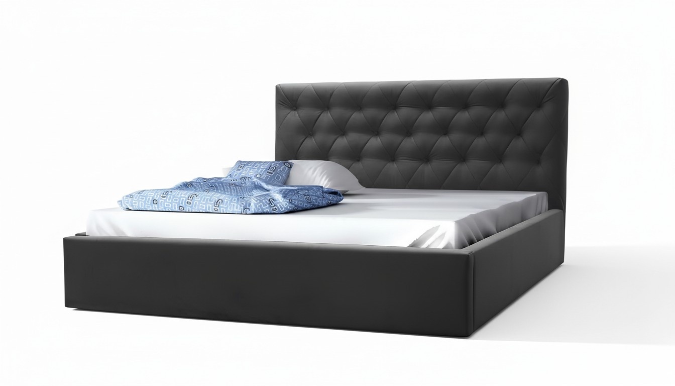 Luxus Bett Ehebett Stil Möbel Schlafzimmer Hotel Betten 180x200 Chesterfield