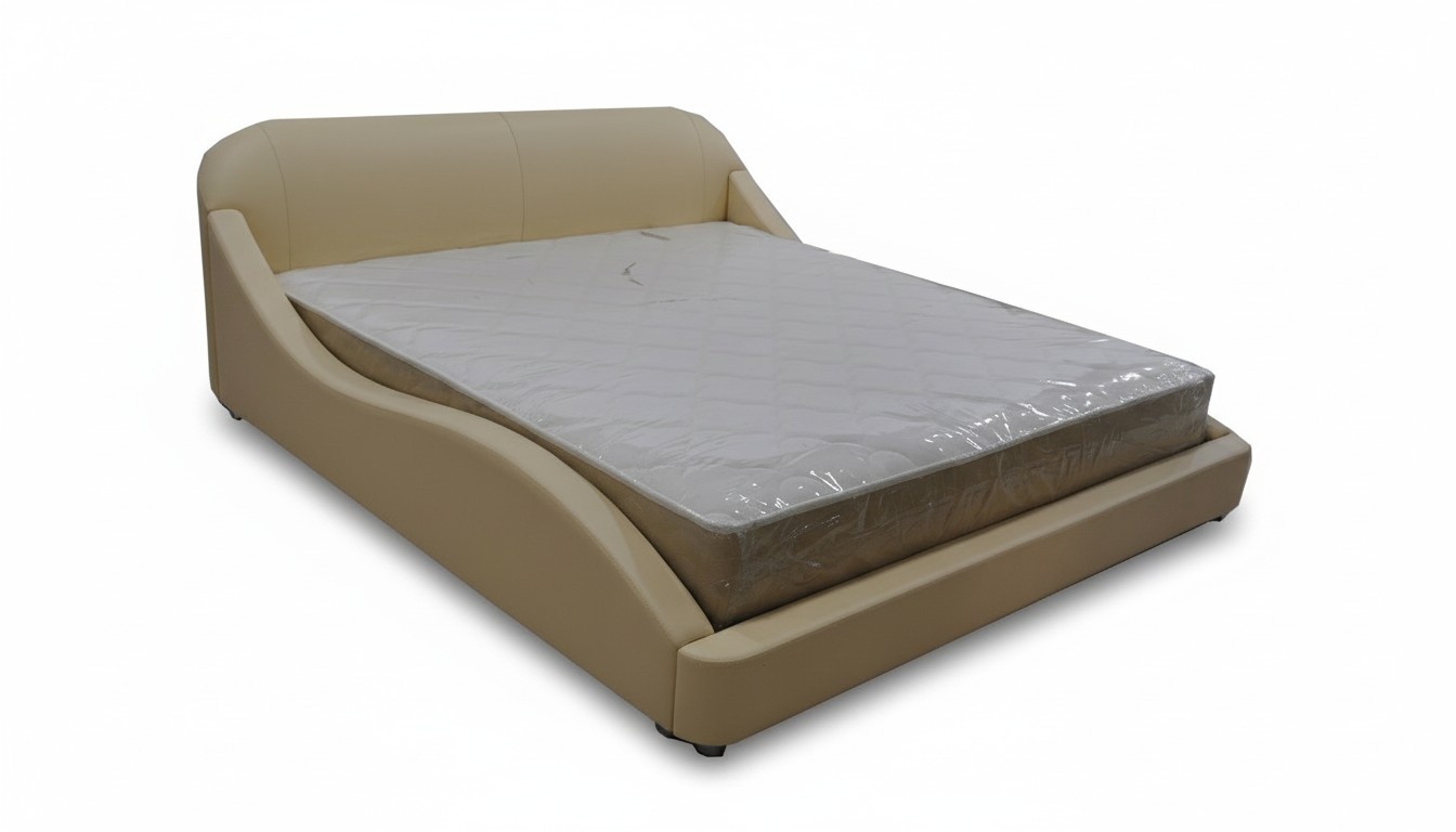 Luxus Bett mit USB Polster Ehe Hotel Betten Leder 140/160/180/200 Bett