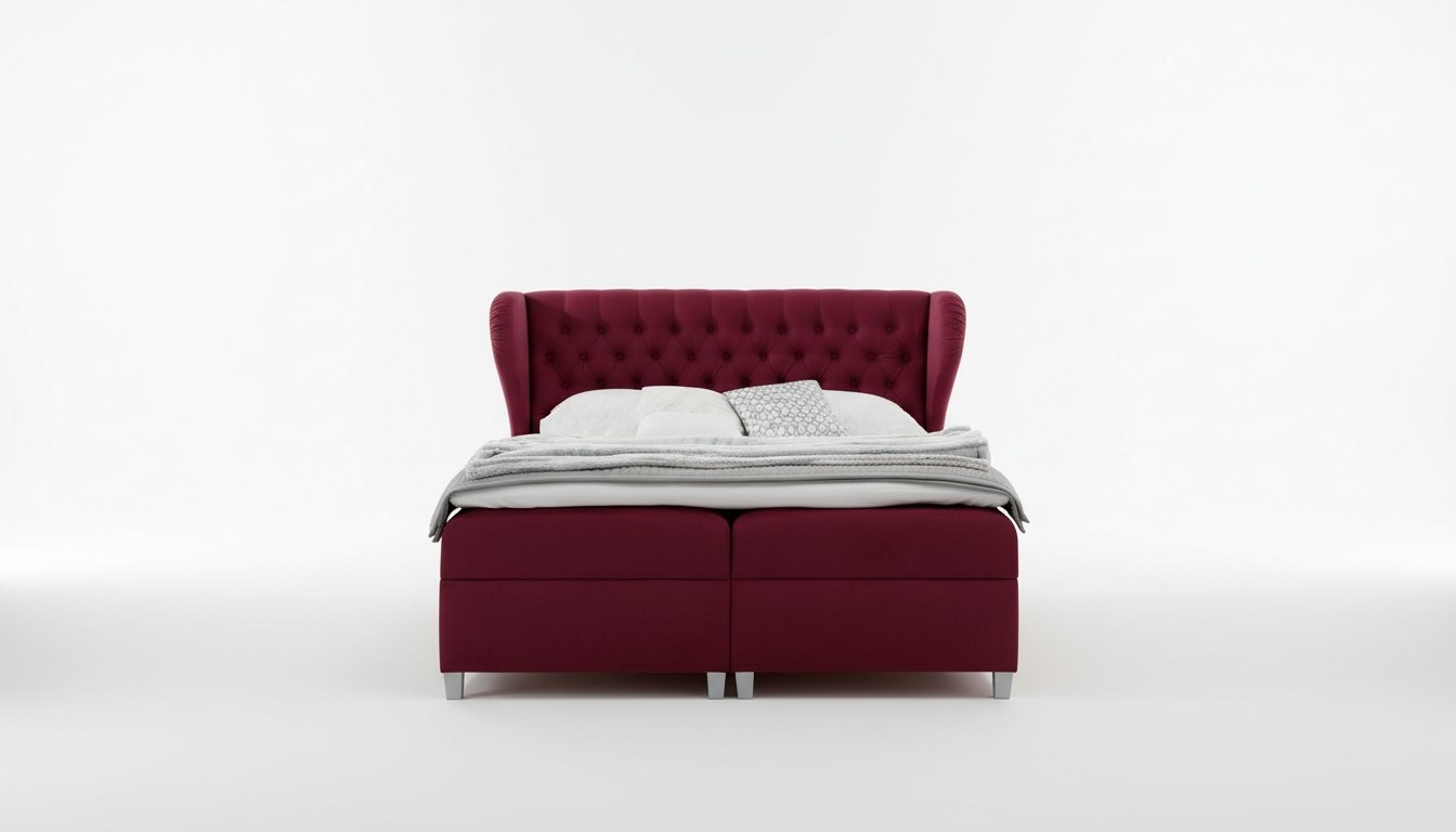 Luxus Boxspringbett Doppel Betten Holz Einrichtung Polsterbett Modern Design