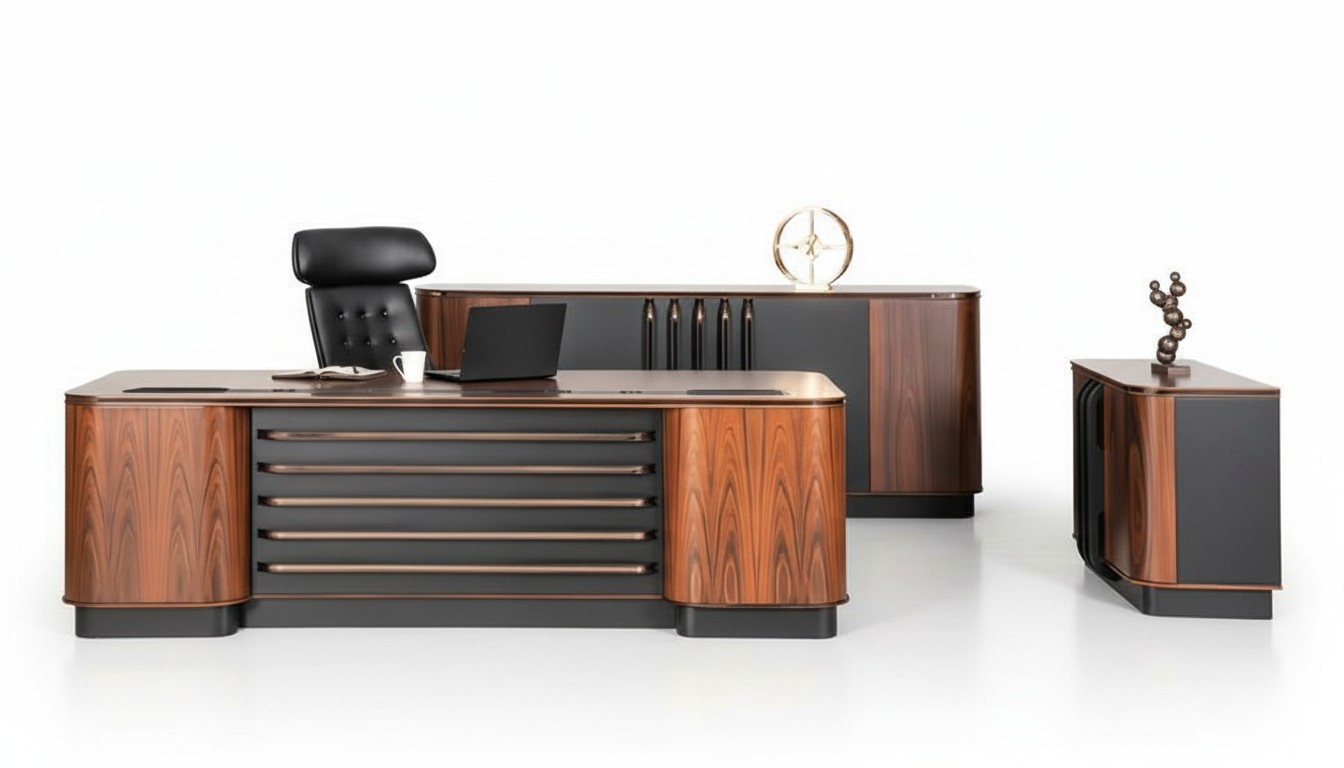 Luxus Chefschreibtisch Tisch xxl 250x100 Designer Einrichtung Moderne Tische Neu