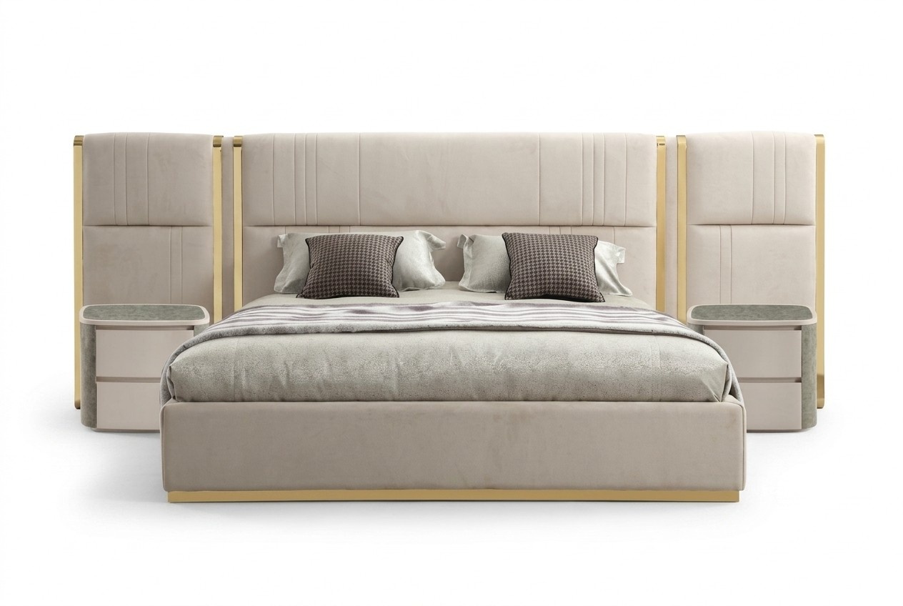 Luxus Design Betten Schlafzimmer Bett Palast Hotel Doppelbett Neu