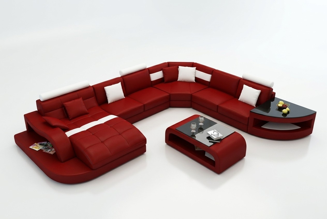 Luxus Designer Ecksofa Ledersofa Couch Polster Wohnlandschaft Leder