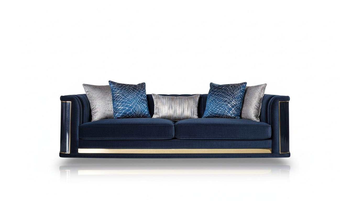 Luxus Dreisitzer Sofa 3 Sitzer Sofas Sitz Design Möbel Couchen Schwarz