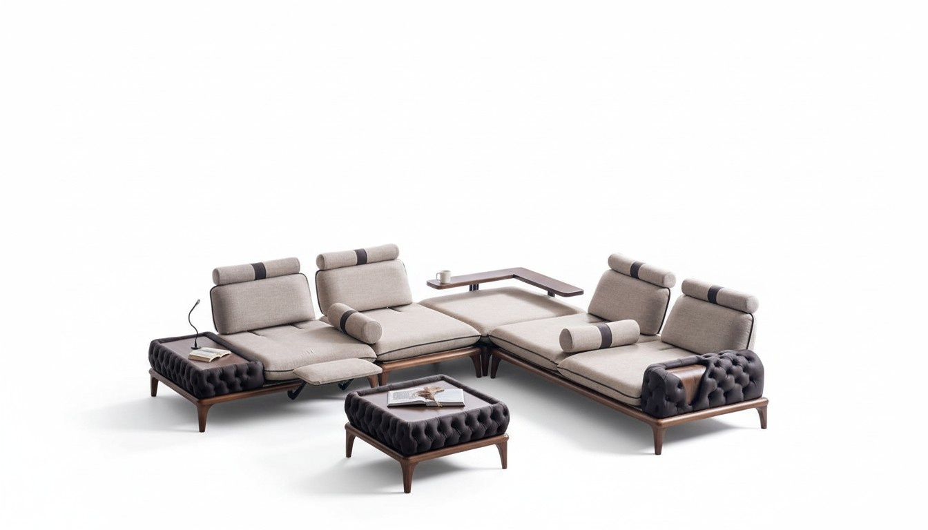 Luxus Ecksofa Eckcouch Polster Sofa Eckgarnitur Couchen Möbel Wohnlandschaft