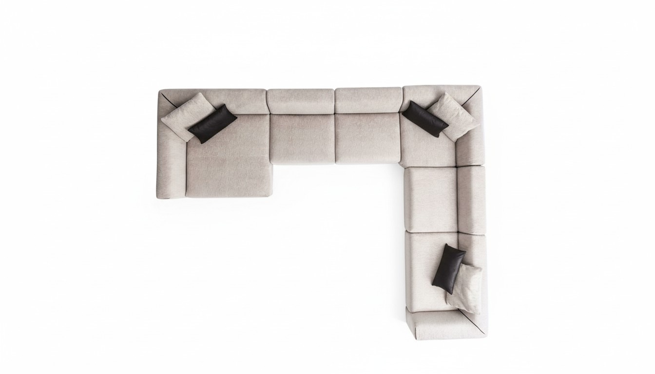 Luxus Ecksofa U-Form Wohnzimmerset Modern Wohnzimmer Polstersofa Neu