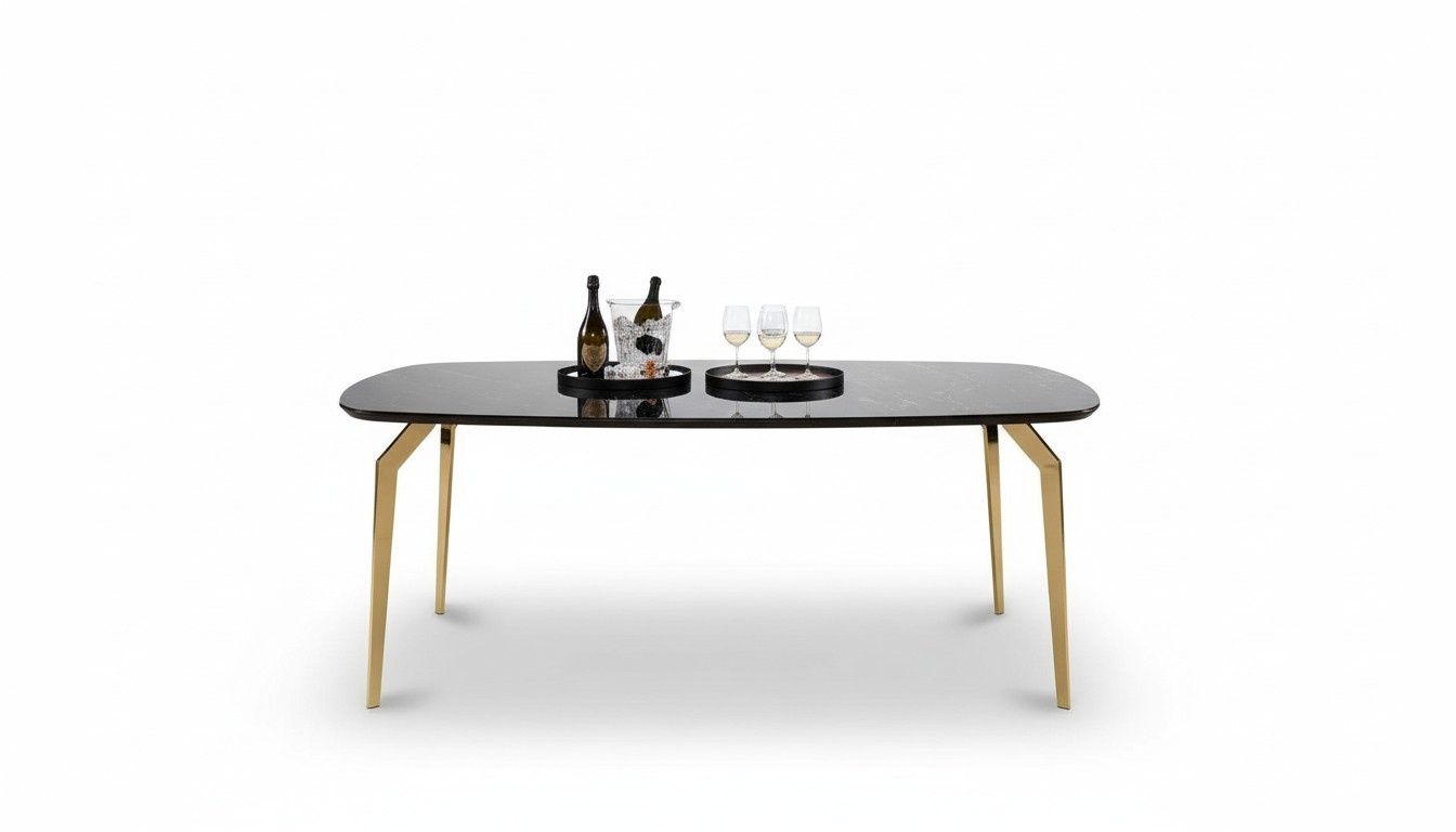 Luxus Esstisch Modern Esszimmer Küche Ess Tische Design Tisch Glas 250 cm XXL