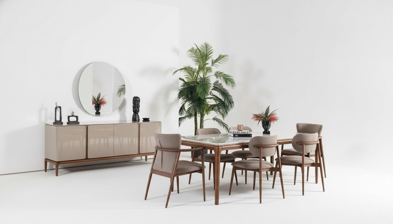 Italienische Esszimmer Set Essgruppe Essgarnitur Stuhlgruppe Anrichte