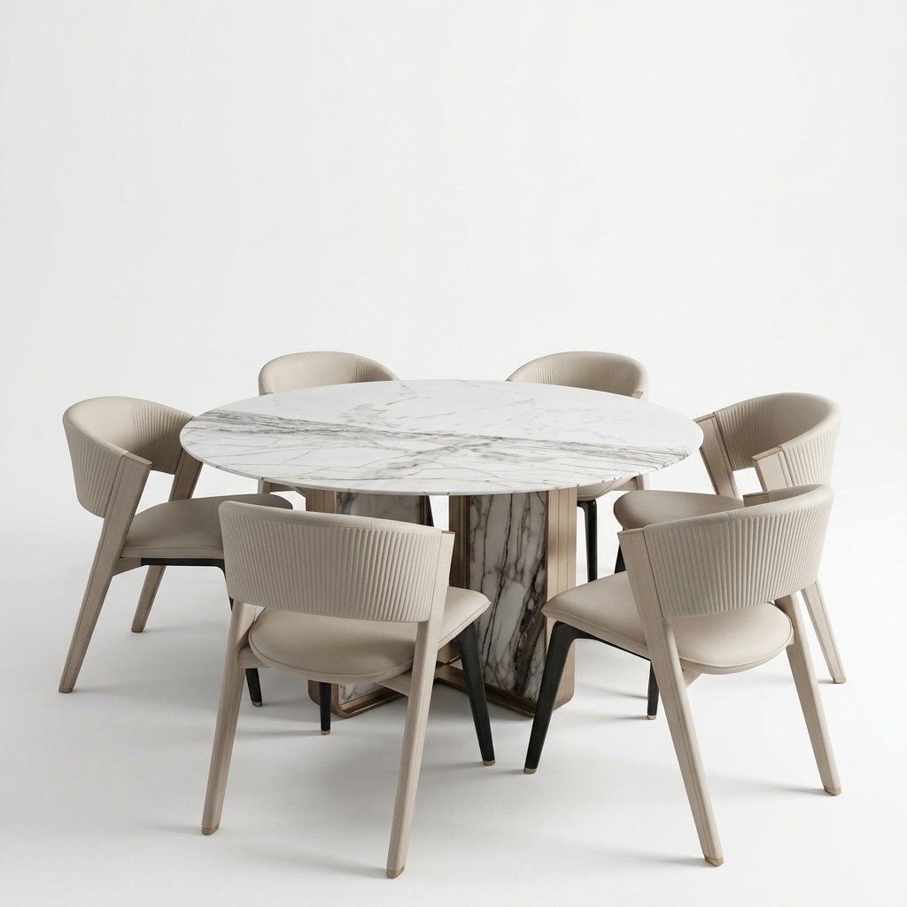 Luxus Esszimmer set Esstisch 6x Stühle Esszimmergruppe Design Essgruppe Neu