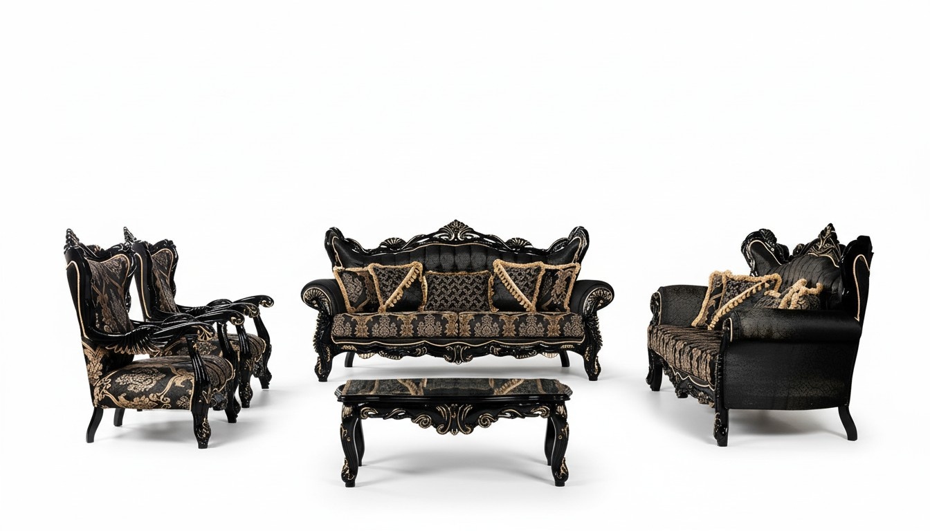 Luxus Garnitur Set 5tlg Sofagarnitur 3+3+1+1 Sitzer Couchtisch Sofa Sessel Sofas