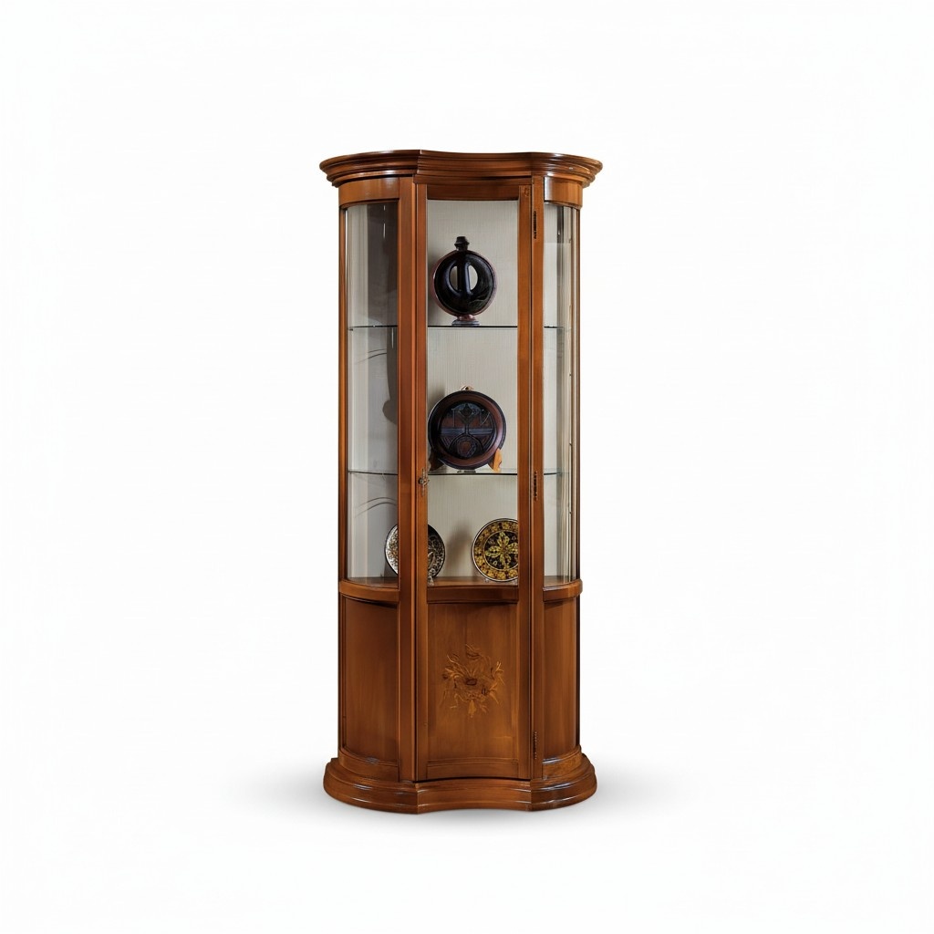 Luxus Holz Vitrine Design Anrichte Schränke Braun Italienische Möbel
