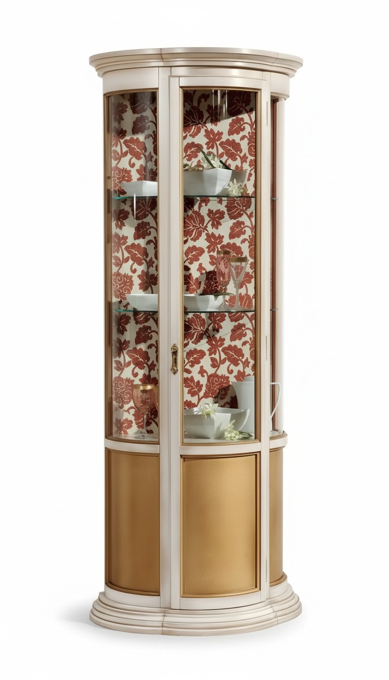 Luxus Holz Vitrine Anrichte Design Schränke Italienische Möbel Schrank