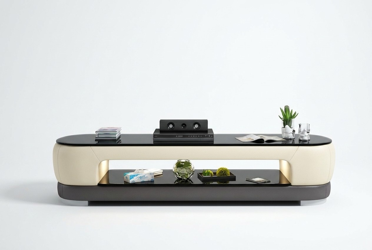 Luxus Kommode Leder xxl Kommoden Luxus Schrank Sideboard Low Board