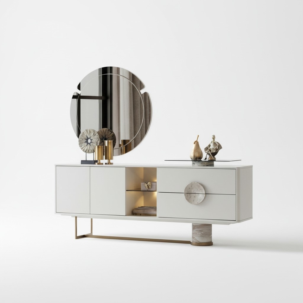 Luxus Kommode Loft Sideboard Moderne Kommoden Sideboards Schrank 208cm