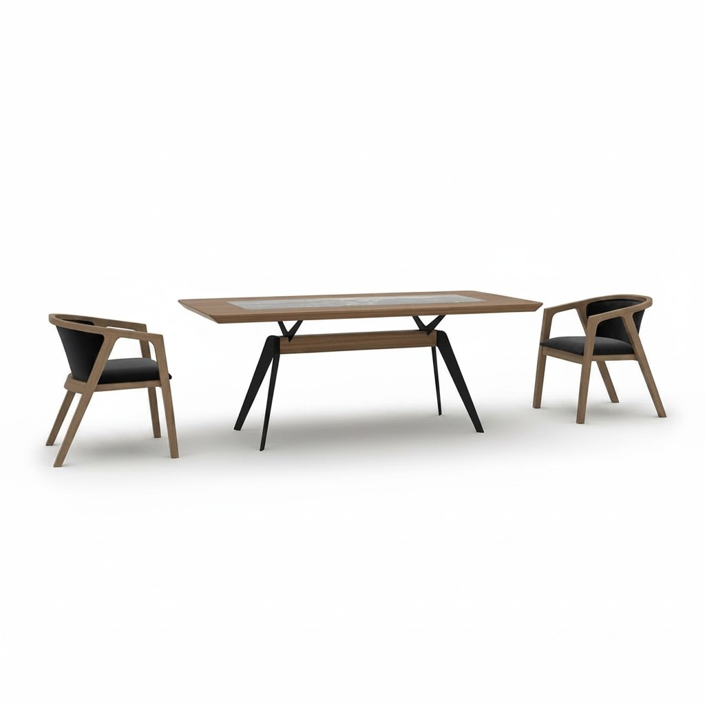 Luxus Komplett Esszimmer Esstisch 4x Stühle Einrichtung Modern Design