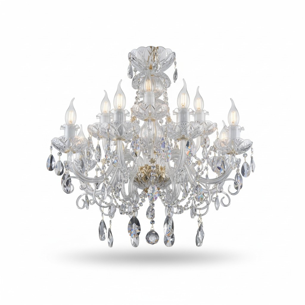 Luxus Kronleuchter Kristall Decken Leuchten Luster Handarbeit Neu Bohemia