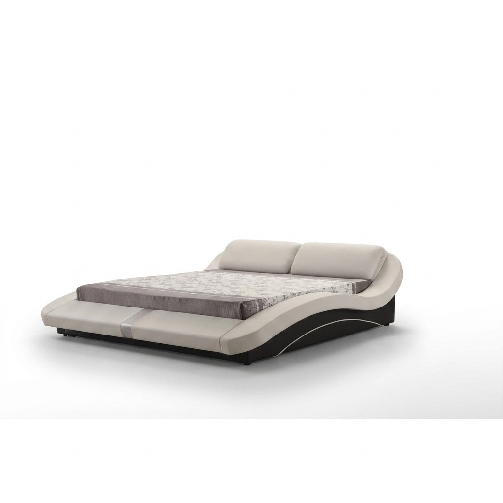 Luxus Leder Design Polster Betten Doppel Modernes Bett Ehe Exclusiv