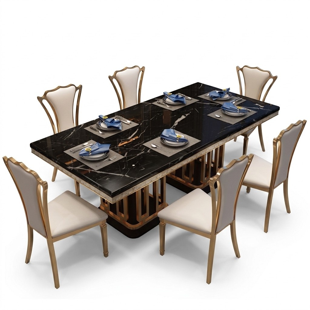Luxus Moderner Marmor Stil Esstisch Möbel Tisch Tische Esszimmer Design Küche