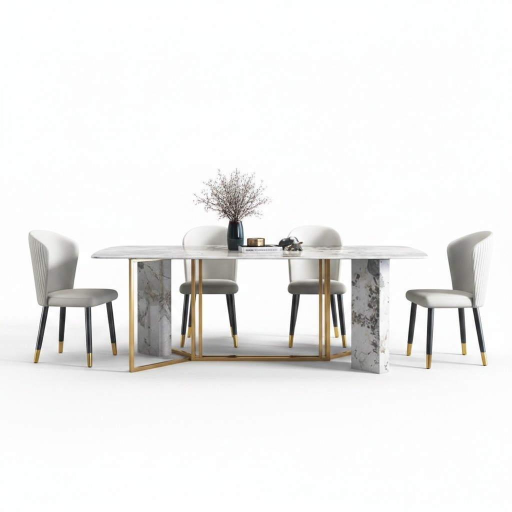 Luxus Moderner Marmor Stil Esstisch Möbel Tisch Tische Esszimmer Design Küche