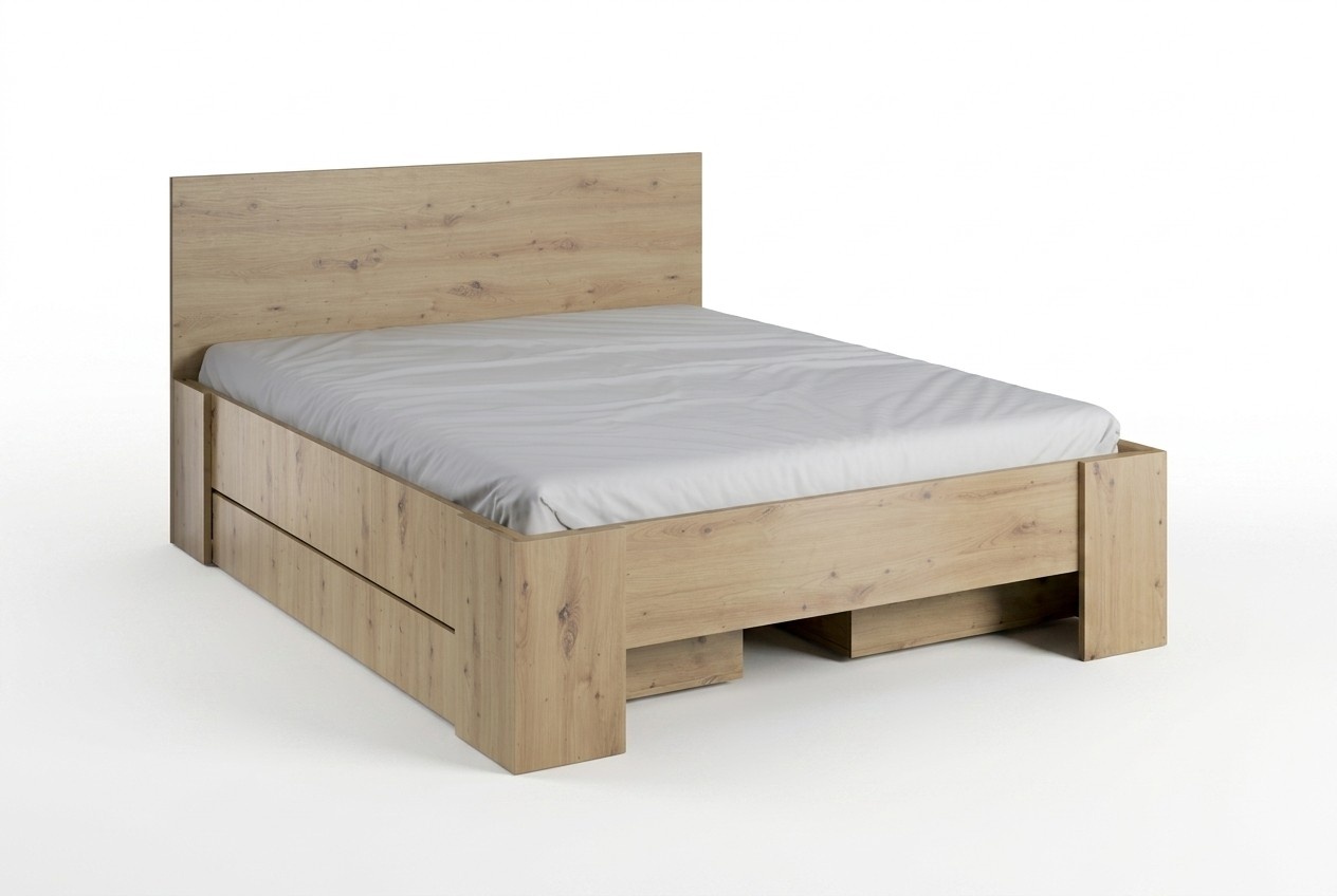 Luxus Möbel Design Doppel Hotel Holz Kasten Schlafzimmer Betten Bettrahmen Neu