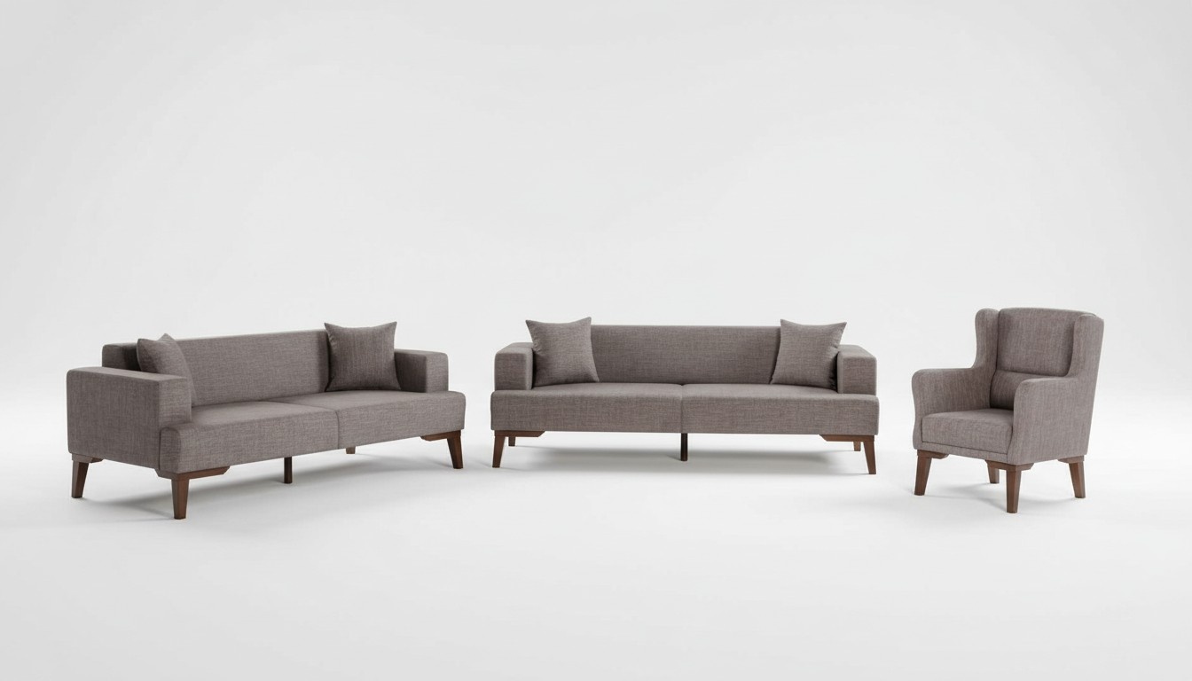 Luxus Sofagarnitur 3+3+1 Couch Sofa Polster Möbel im wohnzimmer
