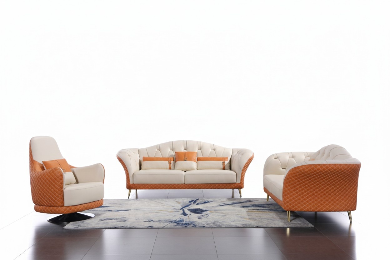 Luxus Möbel Sofagarnitur Couch Sofa Polster 3+2 Wohnzimmer Sitzgruppen