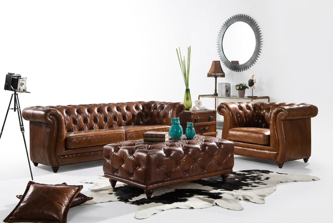 Luxus Möbel Sofagarnitur Couch Sofa Polster 3+1 Sitzer mit Couchtisch Couchen
