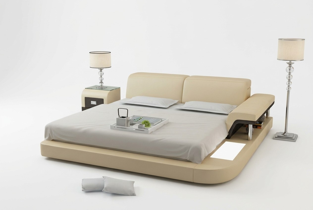 Luxus Multifunktions Wasserbett Doppel Bett Wasser Betten Polster 200x200 + USB