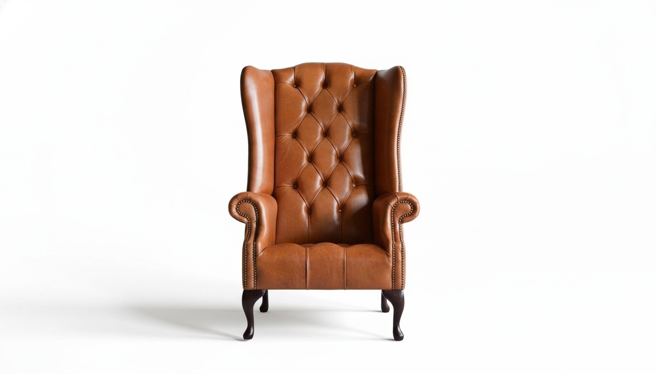 Luxus Ohrensessel Sessel 1 Sitzer Sofa Couch Leder Textil Polster Chesterfield